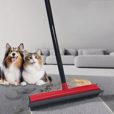 Balai Brosse - Poils en Silicone Rouge PetClean