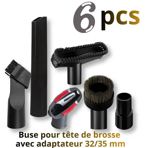Brosse Aspirateur - Kit 6 Accessoires Aspirateur Universel 31-35mm | MaxiClean Tools™ - Chayl Clean
