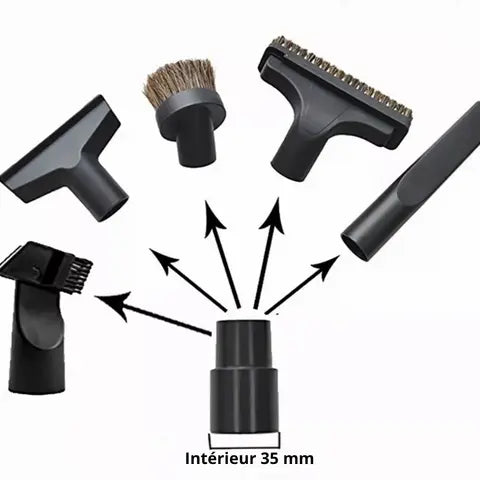 Brosse Aspirateur - Kit 6 Accessoires Aspirateur Universel 31-35mm | MaxiClean Tools™ - Chayl Clean