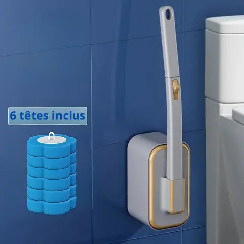 Brosse toilette JetPro Gris 1pc