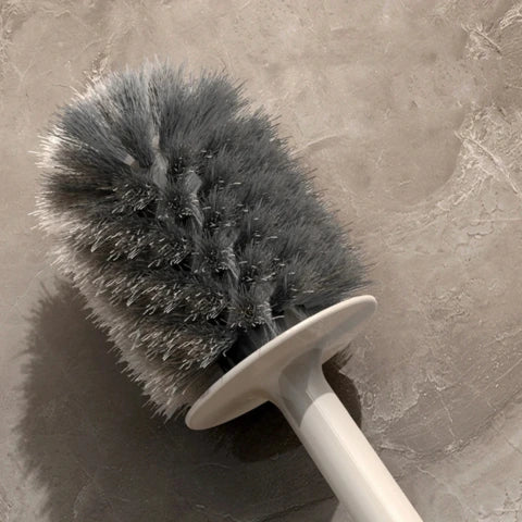 Brosse wc blanc tête durable