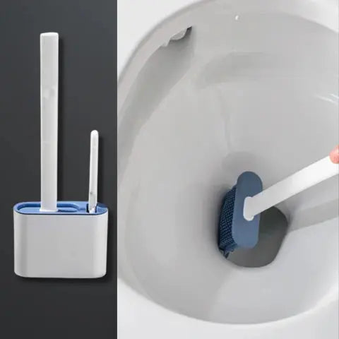 Brosse wc bleu variante