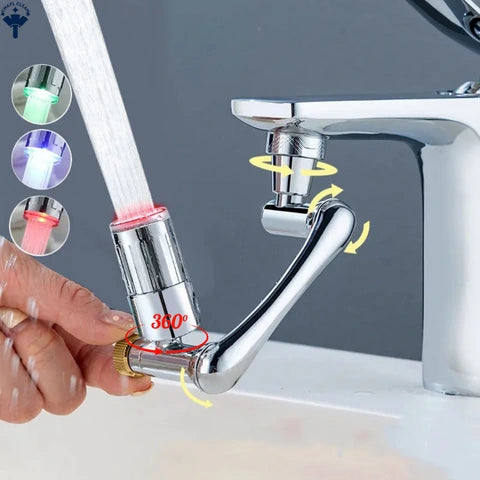 robinet d'extension multifonctionnel, robinet pivotant à 1440 ° en