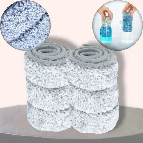2 chiffons microfibre de rechange de 46 cm pour le grand balai plat ExtraMoPro6