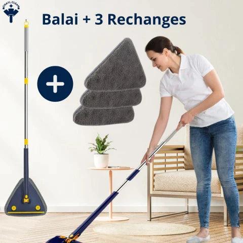 BALAI DE NETTOYAGE TRIANGULAIRE 360° | CLEANSWIPE360™ - Chayl Clean